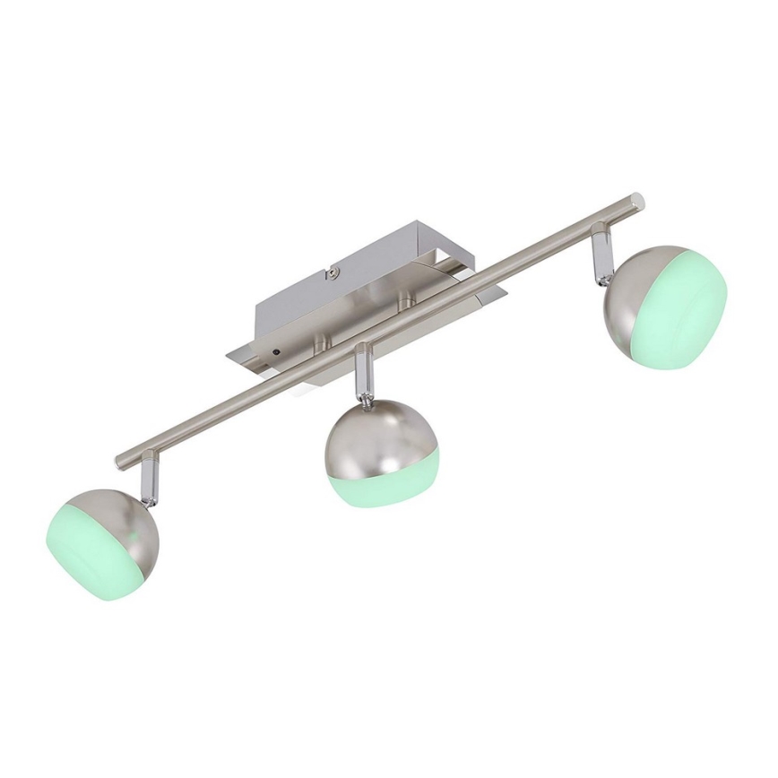 Briloner 2040-032 - LED RGB prigušiva spot svetiljka 3xLED/3,3W/230V + daljinski upravljač