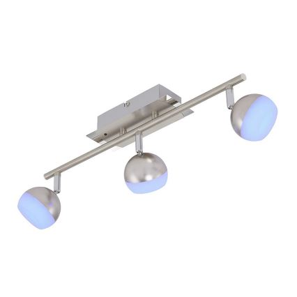 Briloner 2040-032 - LED RGB prigušiva spot svetiljka 3xLED/3,3W/230V + daljinski upravljač