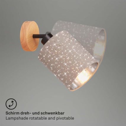 Briloner 2078-011 - Zidno reflektorsko svetlo SPOTLIGHT 1xE27/25W/230V bež