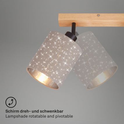 Briloner 2078-021 - Reflektorsko svetlo SPOTLIGHT 2xE27/25W/230V bež
