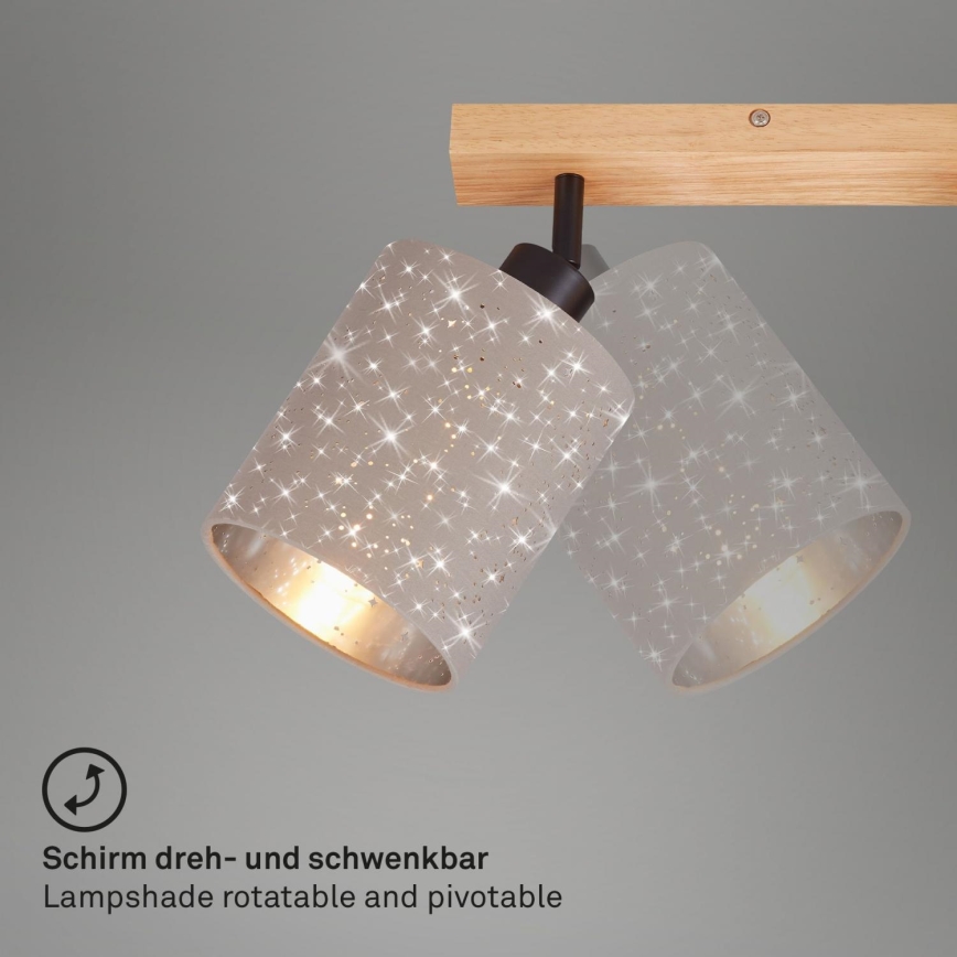 Briloner 2078-021 - Reflektorsko svetlo SPOTLIGHT 2xE27/25W/230V bež