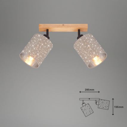 Briloner 2078-021 - Reflektorsko svetlo SPOTLIGHT 2xE27/25W/230V bež