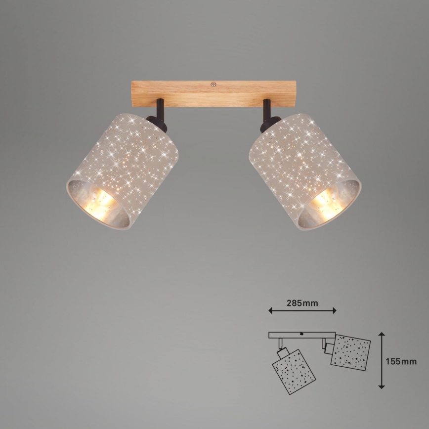 Briloner 2078-021 - Reflektorsko svetlo SPOTLIGHT 2xE27/25W/230V bež