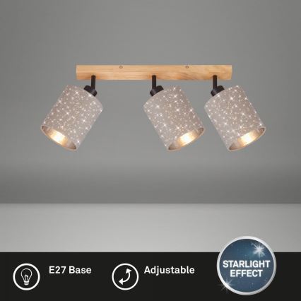 Briloner 2078-031 - Reflektorsko svetlo SPOTLIGHT 3xE27/25W/230V, bež