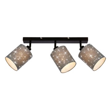 Briloner 2078-034 - Spot svetiljka SPOTLIGHT 3xE27/25W/230V siva/crna