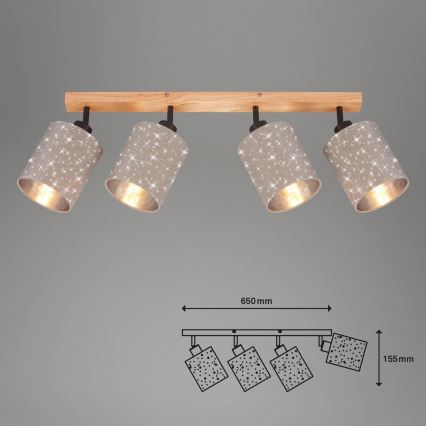 Briloner 2078-041 - SPOTLIGHT spot svetiljka 4xE27/25W/230V bež