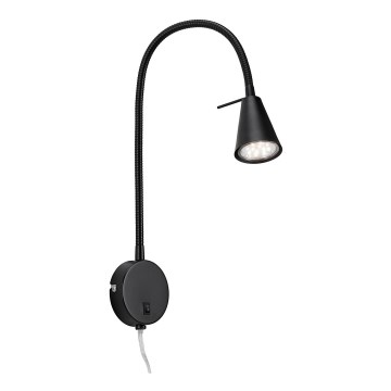 Briloner 2082-015 - LED savitljiva zidna lampa COMFORT LIGHT 1xGU10/5W/230V crna