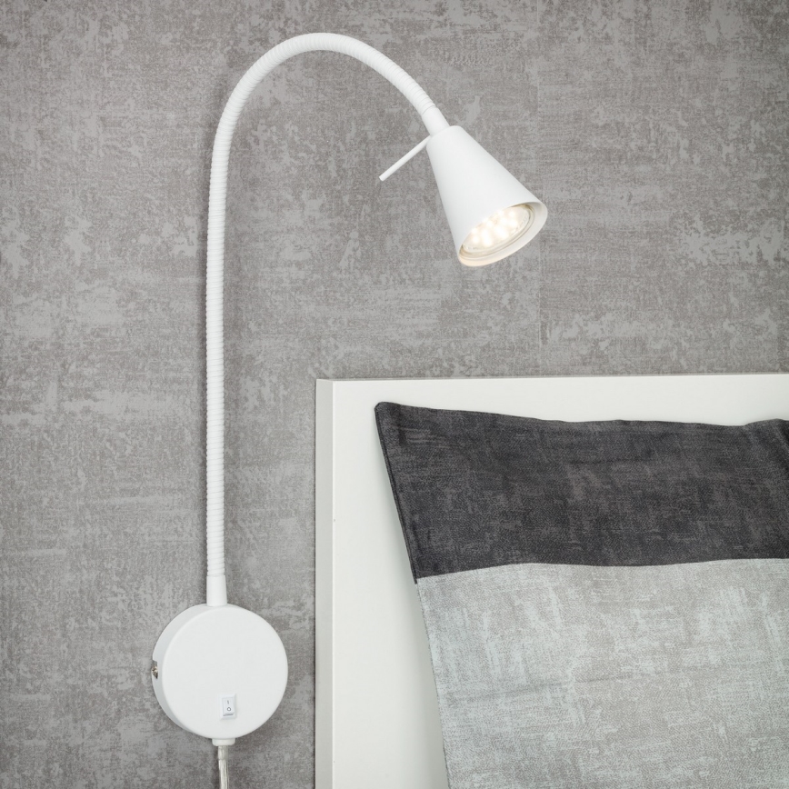 Briloner 2082-016 - LED fleksibilna zidna lampa COMFORT LIGHT 1xGU10/5W/230V bela