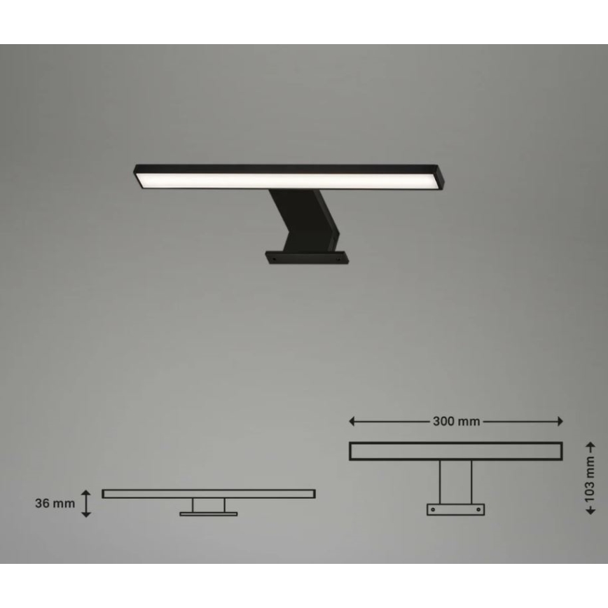 Briloner 2104-015 - LED kupatilsko osvetljenje za ogledalo DUN LED/5W/230V 30 cm IP44