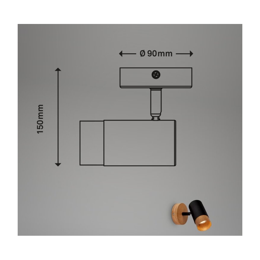Briloner 2144015 - Zidna spot svetiljka SPOT 1xGU10/9W/230V