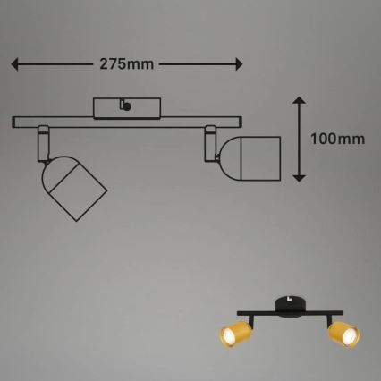 Briloner 2145-027 - Spot svetiljka 2xGU10/9W/230V