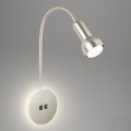 Briloner 2178012 - Fleksibilna LED zidna lampa 1xE14/10W/230V + LED/3W mat hrom