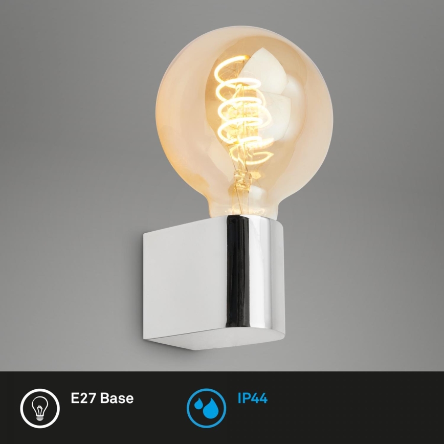 Briloner 2182-018 - Kupatilsko zidno svetlo DONGA 1xE27/10W/230V IP44 sjajni hrom