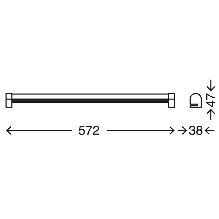 Briloner 2243-118 - LED prigušiva rasveta za kupatilo i ogledalo COOL&COSY LED/10W/230V 2700/4000K IP44