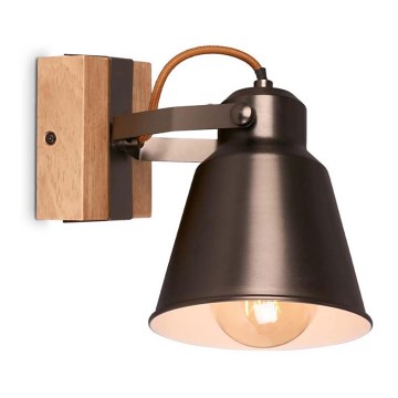 Briloner 2406-014 - Zidno reflektorsko svetlo RETRO 1xE27/40W/230V braon