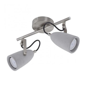 Briloner 2529-022 - LED spot svetiljka THIMBLE 2xGU10/5W/230V beton