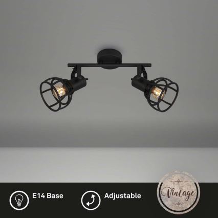 Briloner 2669-025 - Retro spot svetiljka 2xE14/25W/230V