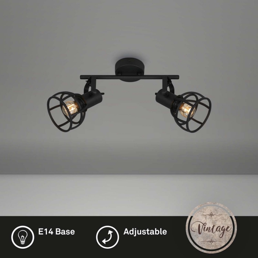 Briloner 2669-025 - Retro spot svetiljka 2xE14/25W/230V