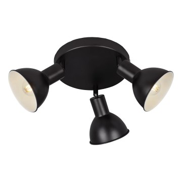Briloner 2674-035 - RETRO spot lampa 3xE14/25W/230V crna