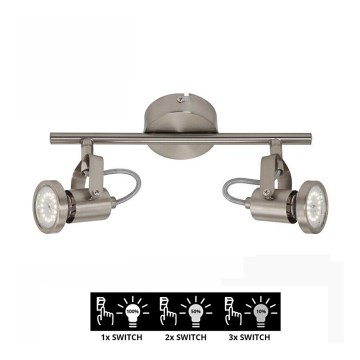 Briloner 2712-022 - LED prigušiva spot svetiljka SEMPLICE 2xGU10/5W/230V