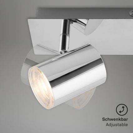 Briloner 2731-028 - Kupatilsko spot svetlo BANYO 2xGU10/5W/230V IP44 sjajni hrom