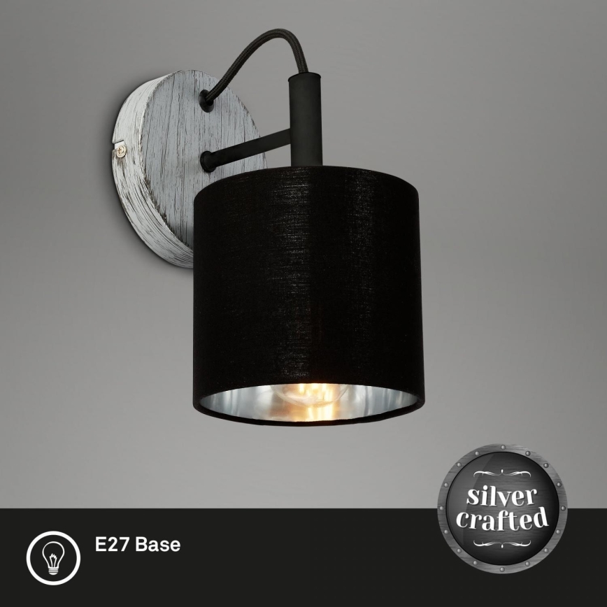 Briloner 2737-014 - Zidna svetiljka SILVER CRAFTED 1xE14/25W/230V