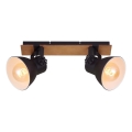 Briloner 2742-025 - Spot svetiljka SPOTLIGHT 2xE27/40W/230V crna/braon