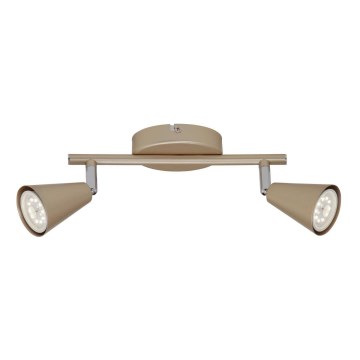Briloner 2849-027 - LED spot svetiljka GOLD BASIC 2xGU10/5W/230V