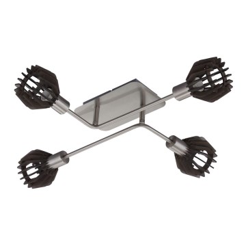 Briloner 2854-042 - Plafonski luster 4xE14/5,5W/230V od kaučukovog drveta