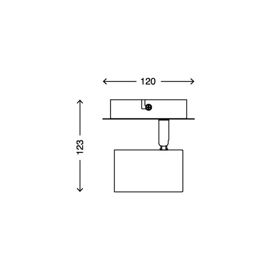 Briloner 2857-015 - Zidno spot svetlo SPOT 1xGU10/40W/230V crno