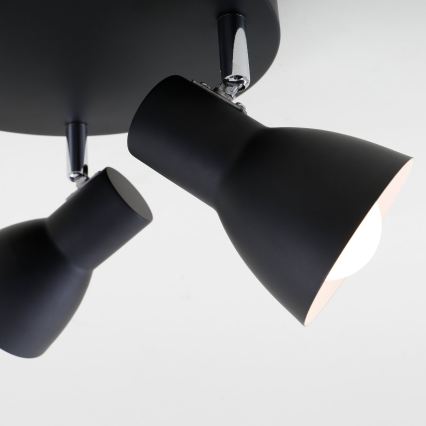 Briloner 2860-035 - Spot lampa CUP 3xE14/25W/230V crna