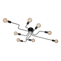 Briloner 2888-085 - Površinski montiran plafonski luster FARETTO 8xE27/60W/230V crni