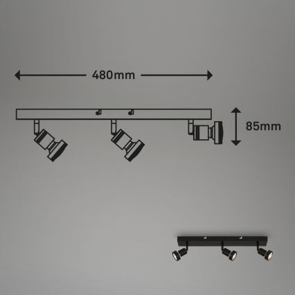 Briloner 2926-035 - LED spot svetiljka 3xGU10/4,9W/230V