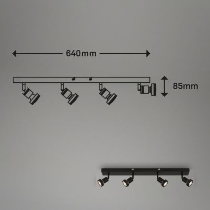 Briloner 2926-045 - LED spot svetlo 4xGU10/4,9W/230V