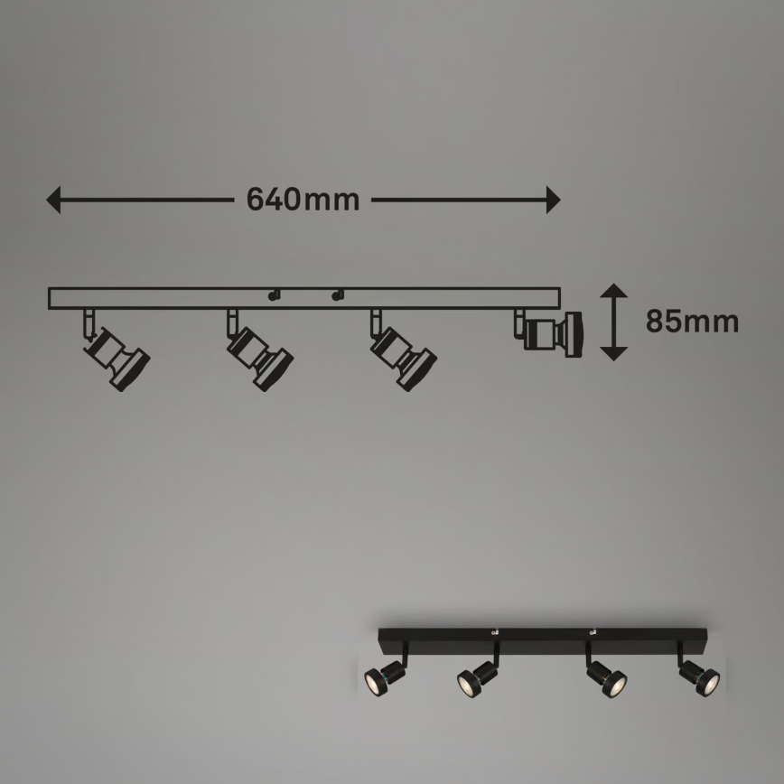 Briloner 2926-045 - LED spot svetlo 4xGU10/4,9W/230V