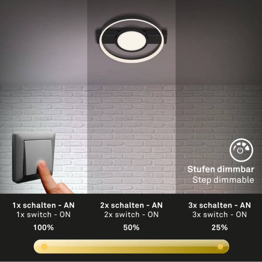 Briloner 3026-015 - LED prigušiva plafonska lampa FRAME LED/33W/230V