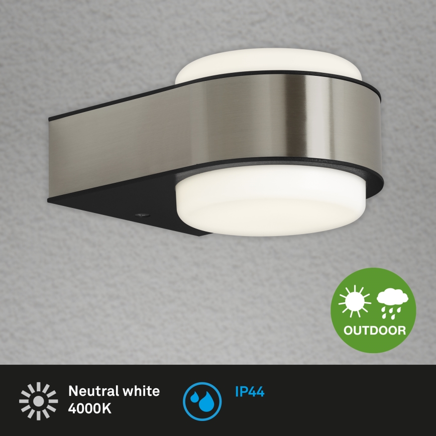 Briloner 3035-012- LED spoljna zidna lampa HANAU LED/6,5W/230V IP44 mat hrom