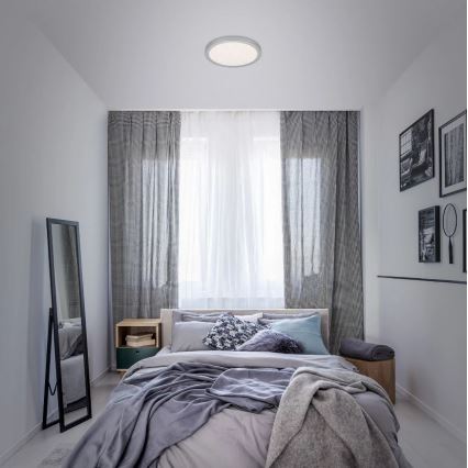 Briloner 3048-014 - LED stropno svetlo RUNA LED/18W/230V, srebrne boje