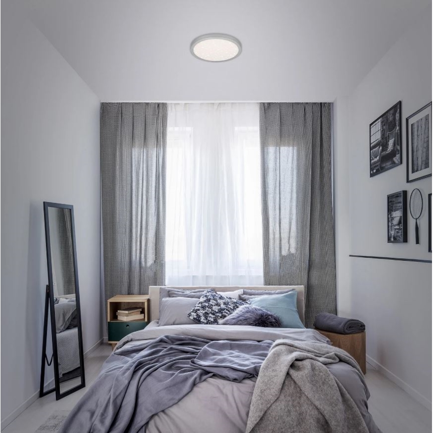 Briloner 3048-014 - LED stropno svetlo RUNA LED/18W/230V, srebrne boje