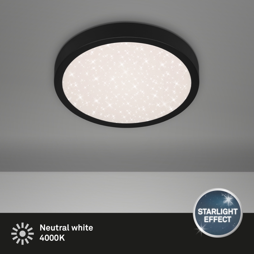 Briloner 3048-015 - LED plafonsko svetlo RUNA LED/18W/230V crna