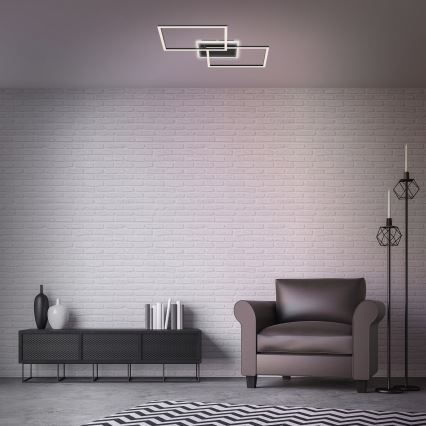 Briloner 3049-015 - LED prigušiva stropna svetiljka FRAME LED/40W/230V + daljinski upravljač