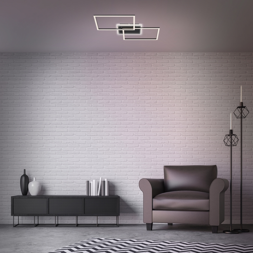 Briloner 3049-015 - LED prigušiva stropna svetiljka FRAME LED/40W/230V + daljinski upravljač