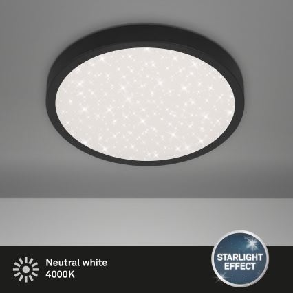 Briloner 3071-015 - LED plafonsko svetlo RUNA LED/24W/230V crno