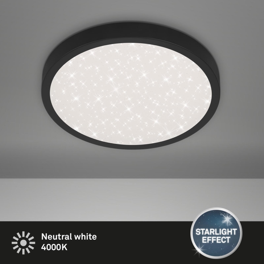 Briloner 3071-015 - LED plafonsko svetlo RUNA LED/24W/230V crno