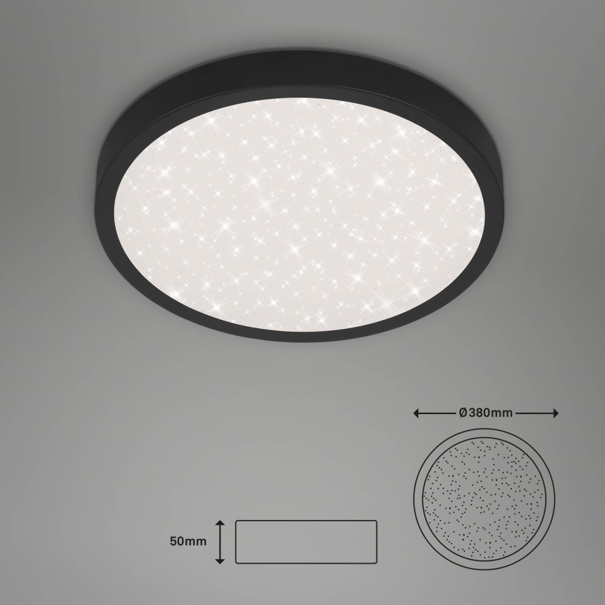 Briloner 3071-015 - LED plafonsko svetlo RUNA LED/24W/230V crno