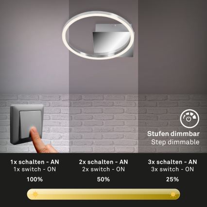 Briloner 3106-018 - LED prigušiva plafonska lampa FRAMES LED/7,5W/230V