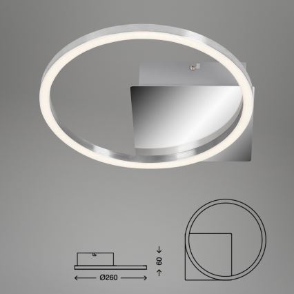 Briloner 3106-018 - LED prigušiva plafonska lampa FRAMES LED/7,5W/230V