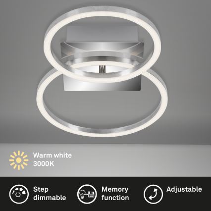 Briloner 3110-018 - LED prigušiva stropna svetiljka FRAMES LED/16W/230V