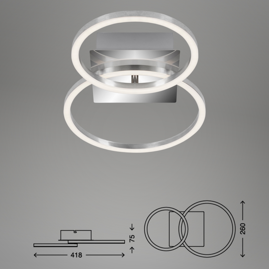 Briloner 3110-018 - LED prigušiva stropna svetiljka FRAMES LED/16W/230V