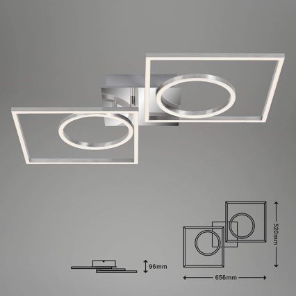 Briloner 3135-018 - LED prigušiva stropna svetiljka FRAME LED/43,8W/230V 3000K
